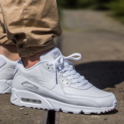 nike air max 90 white leather mens